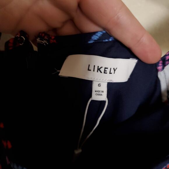 NWT LIKELY Floral Coquette Mini Party Cocktail Ruffle Sundress Dress Sz 6 - Picture 7 of 11